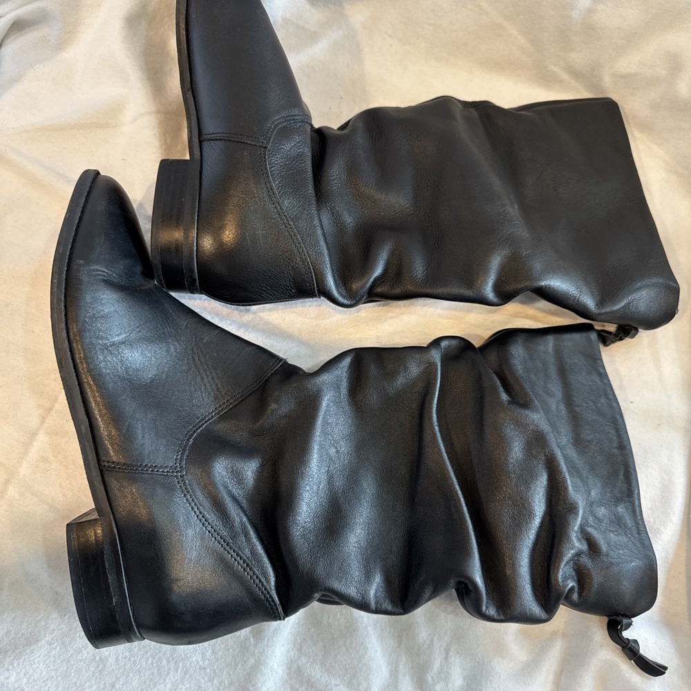 Dune London Rosalind Women's Black Slouch Boots Size  US 7 M / EUR 38 Casual - Picture 6 of 9